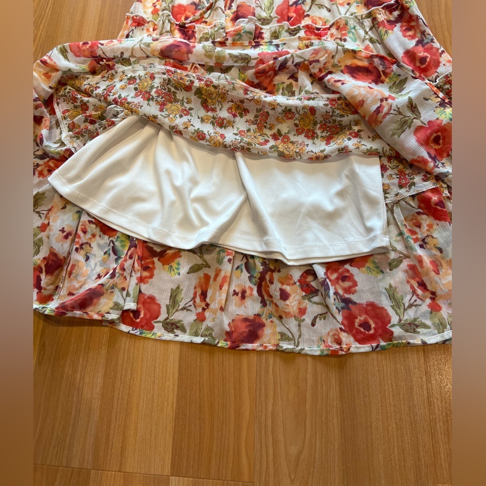 Fig & Flower (Anthropologie brand) Floral Print Midi Dress L - Picture 11 of 13